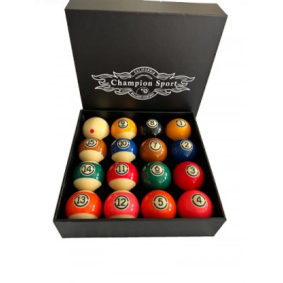 CHAMPION TOURNAMENT BILLIARD POOL BALL SET 16 BALL SET CHAMPION TOURNAMENT BILLIARD POOL BALL SET 16 BALL SET